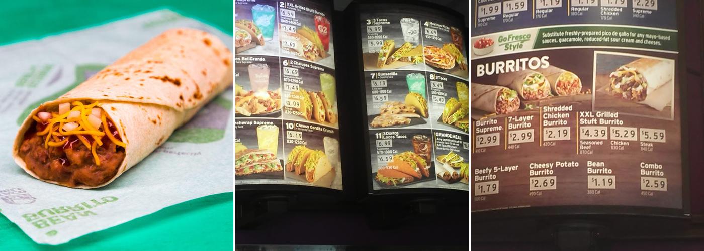 Taco Bell Menu