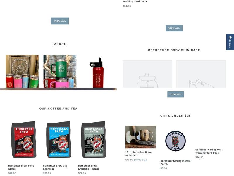 berserker brew coffee Menu