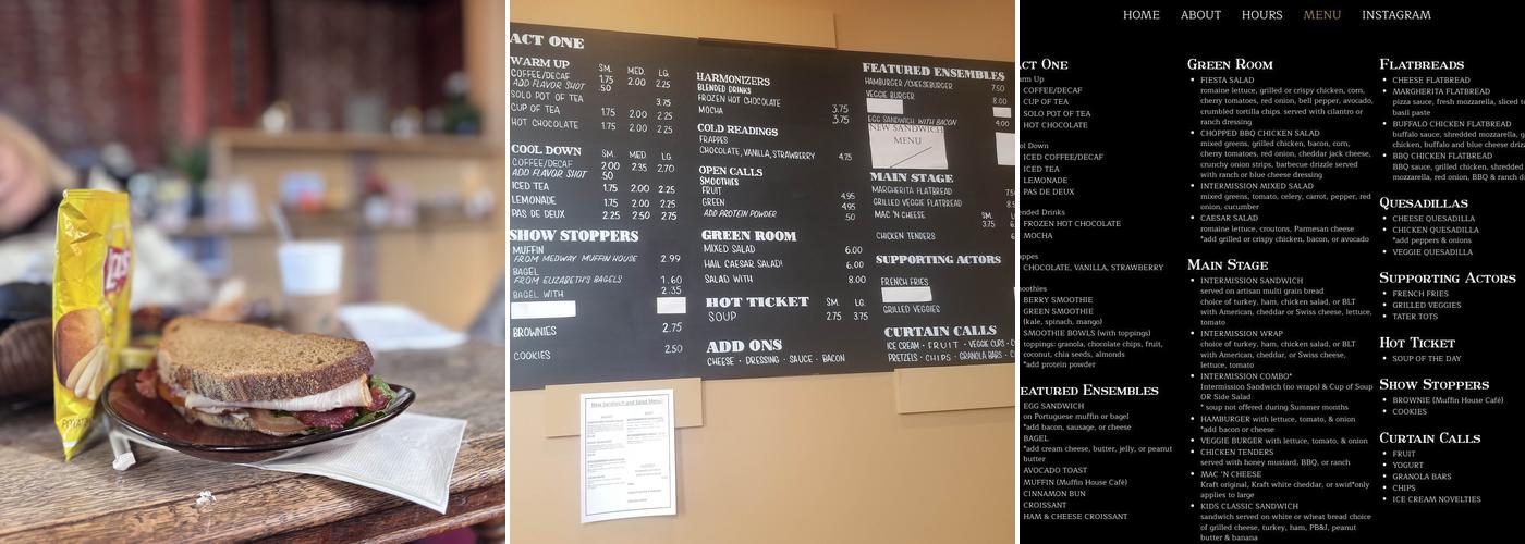 Intermission Menu
