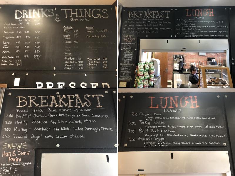 PRESSED: paninis & coffee Menu