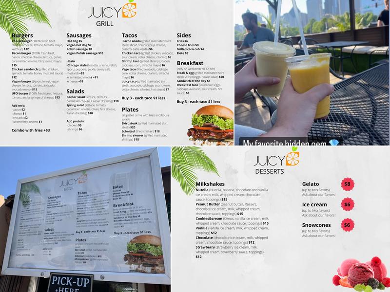 Juicy Menu