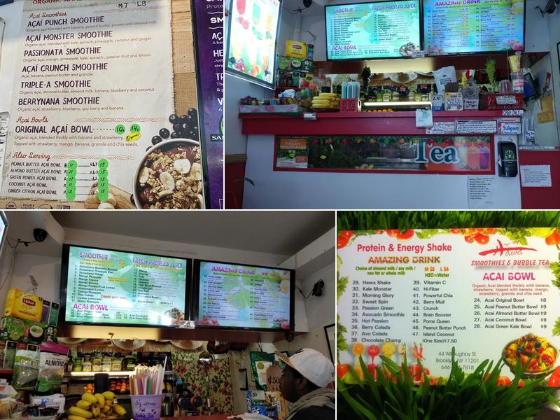 Hawa King Smoothies Menu