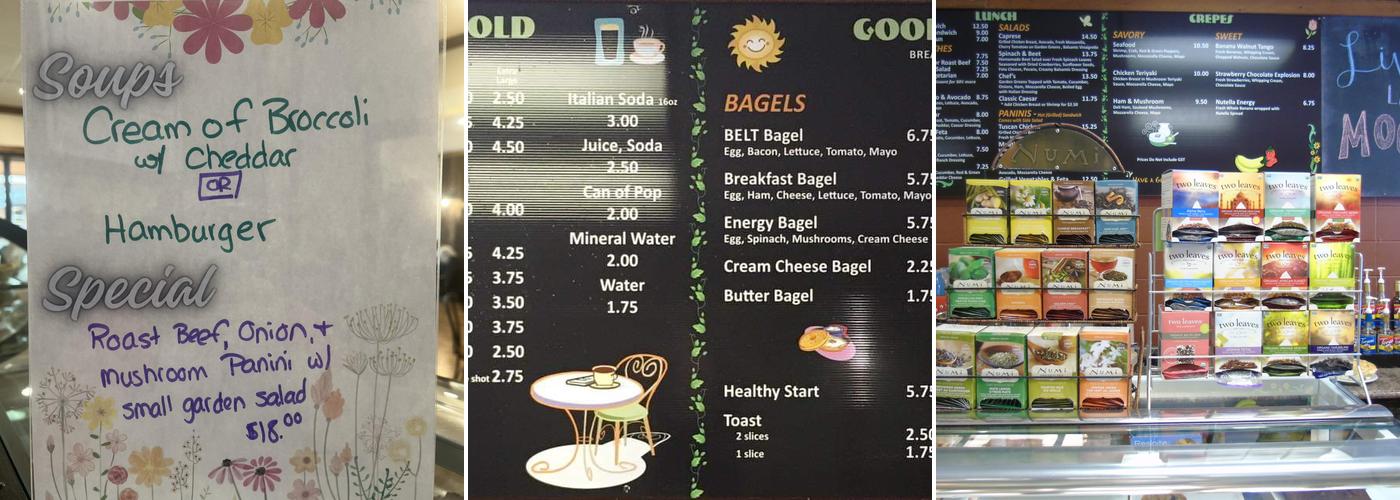 The Coffee Tree Menu