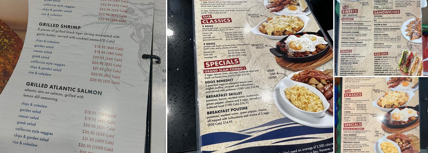 Halibut House Menu