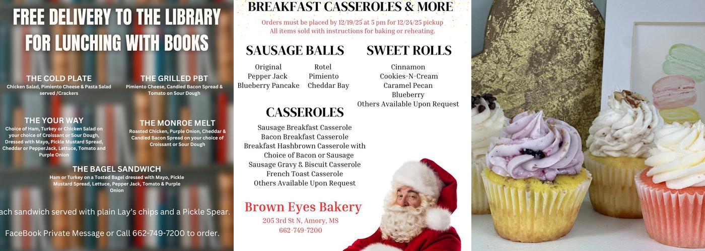 Brown Eyes Bakery Menu