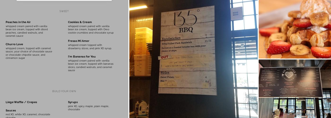 XO Waffle Menu