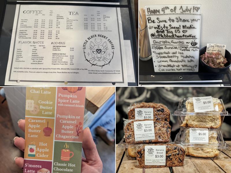 Little Black Heart Coffee Menu