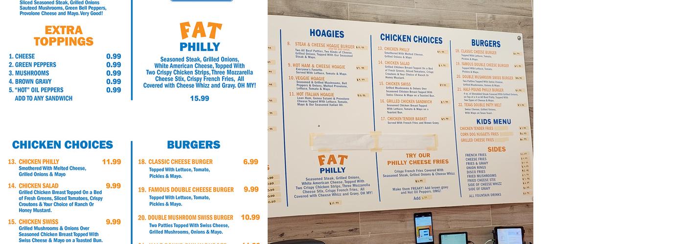 Pappa Geno's Menu