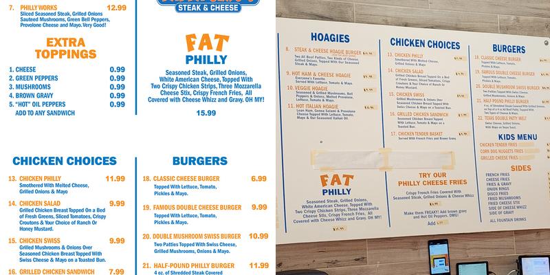 Pappa Geno's Menu