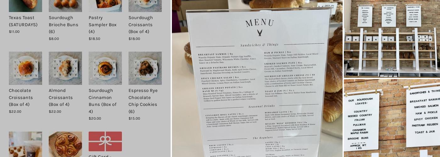 Voyageurs Bakehouse - Appleton Menu