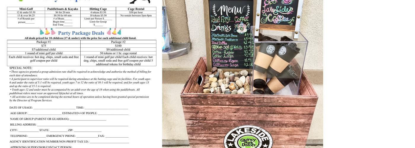 Lakeside Coffee Moorman Park Menu
