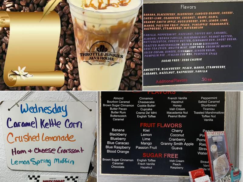 Throttle Junkies Java House llc Menu