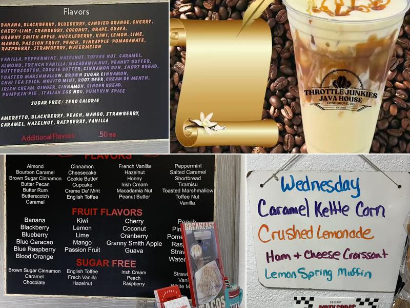 Throttle Junkies Java House llc Menu