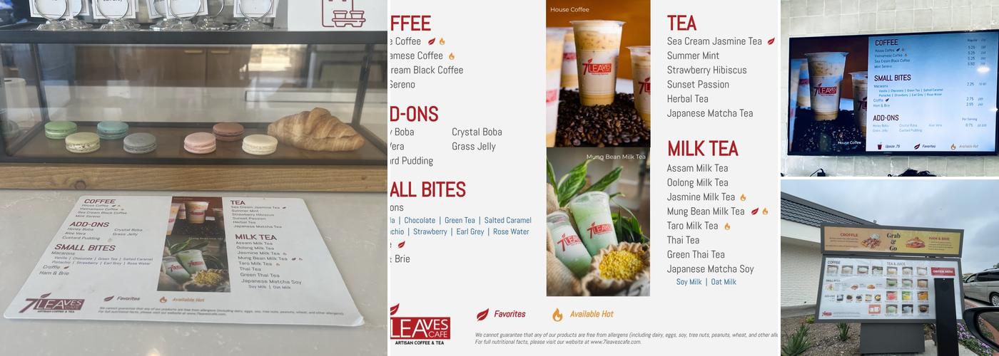 7 Leaves Cafe Menu