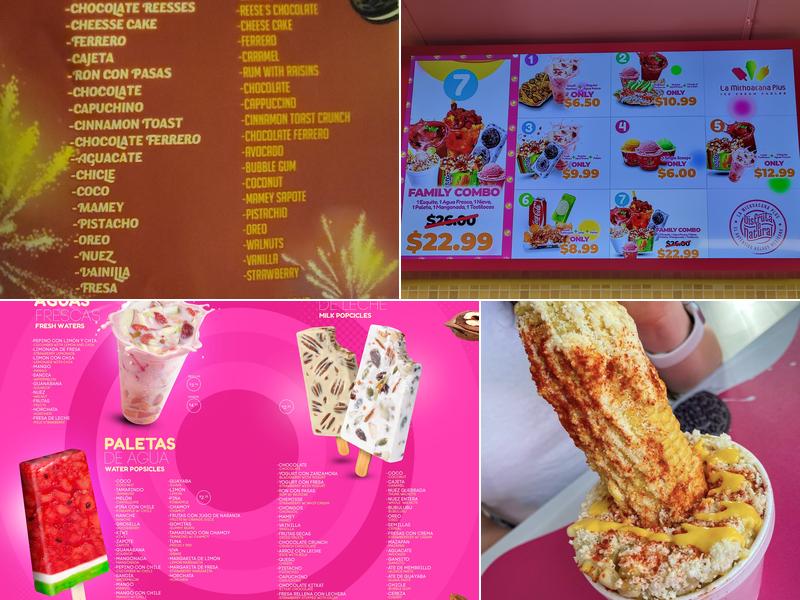 La Michoacana Plus Bell Gardens Menu