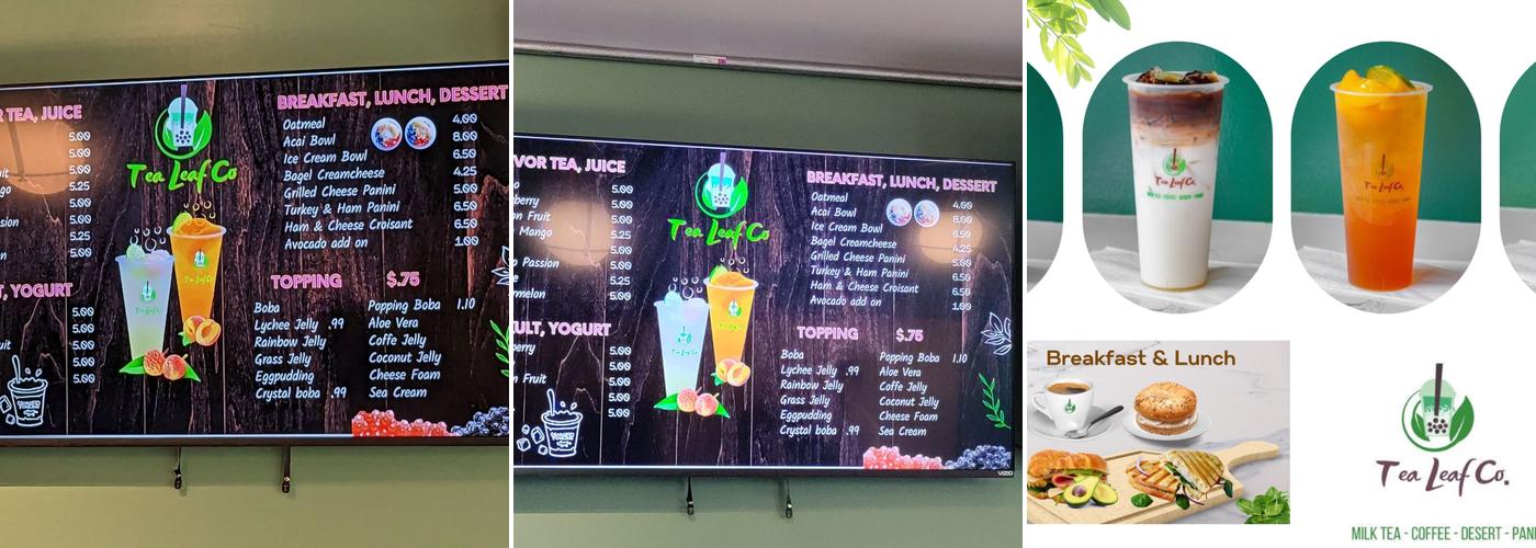 Tea Leaf Co. - Downey Menu