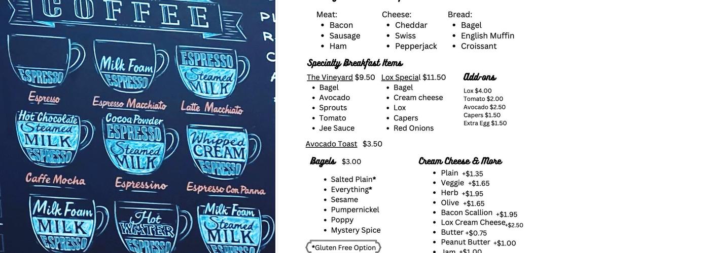 Cuppa Jo's Menu