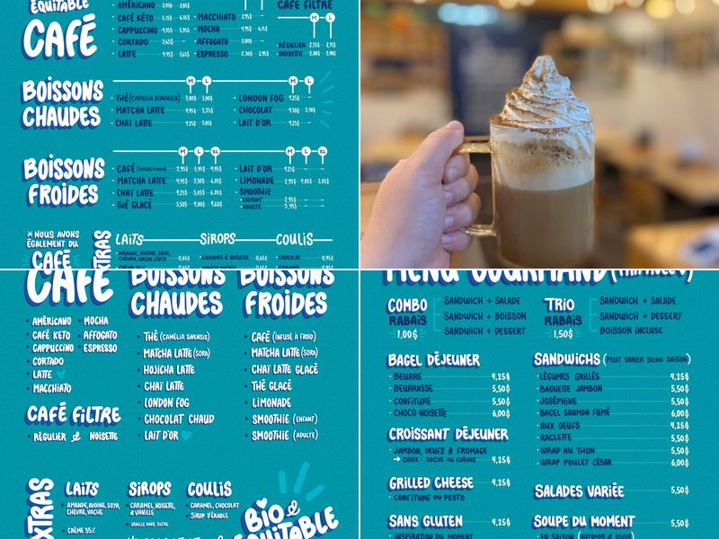 Café Ruban Bleu Menu
