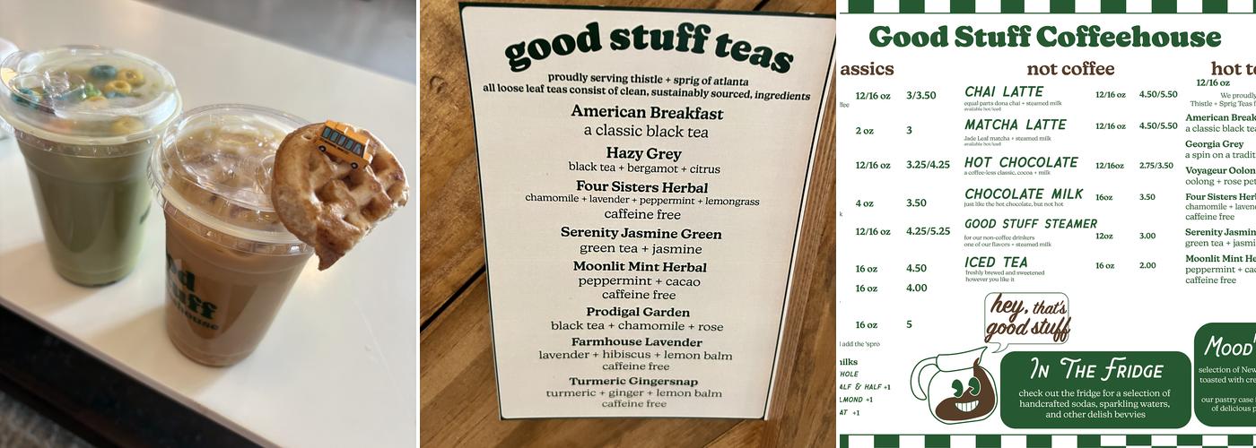 Good Stuff Coffeehouse Menu