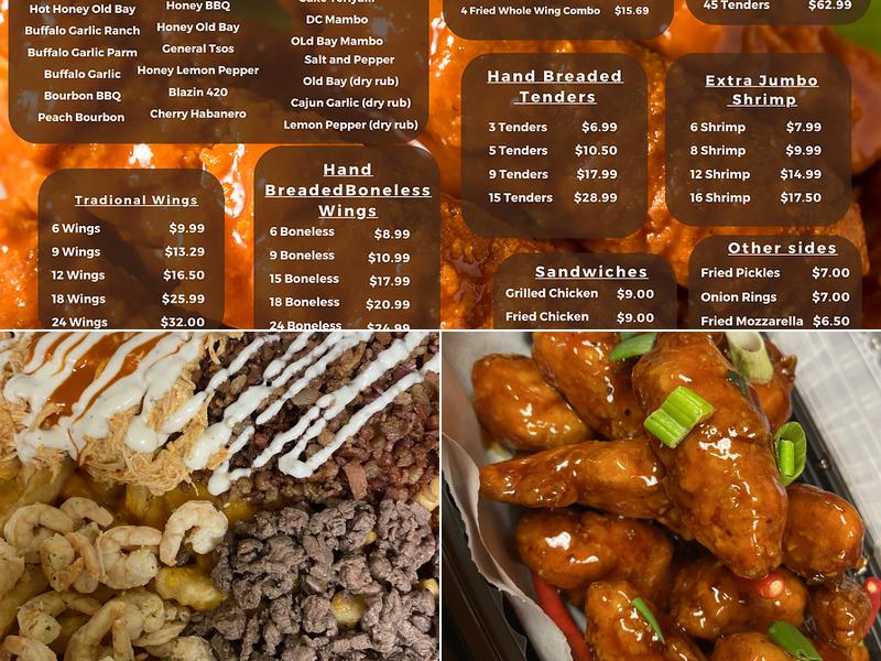 Im Just Wingin It Menu