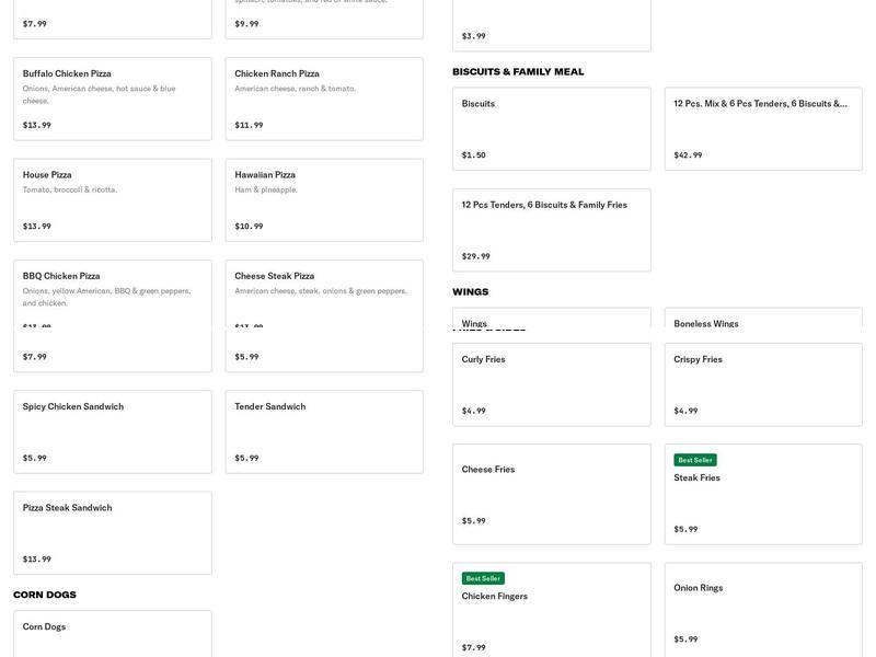 Torresdale Pizza & Beer Menu