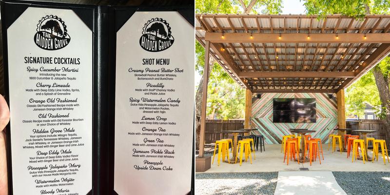 The Hidden Grove Menu