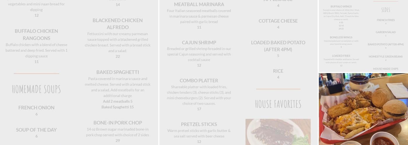 Courtside Bar & Grill Menu