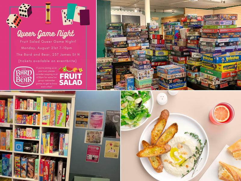 The Bard and Bear Games Cafe Hamilton Menu