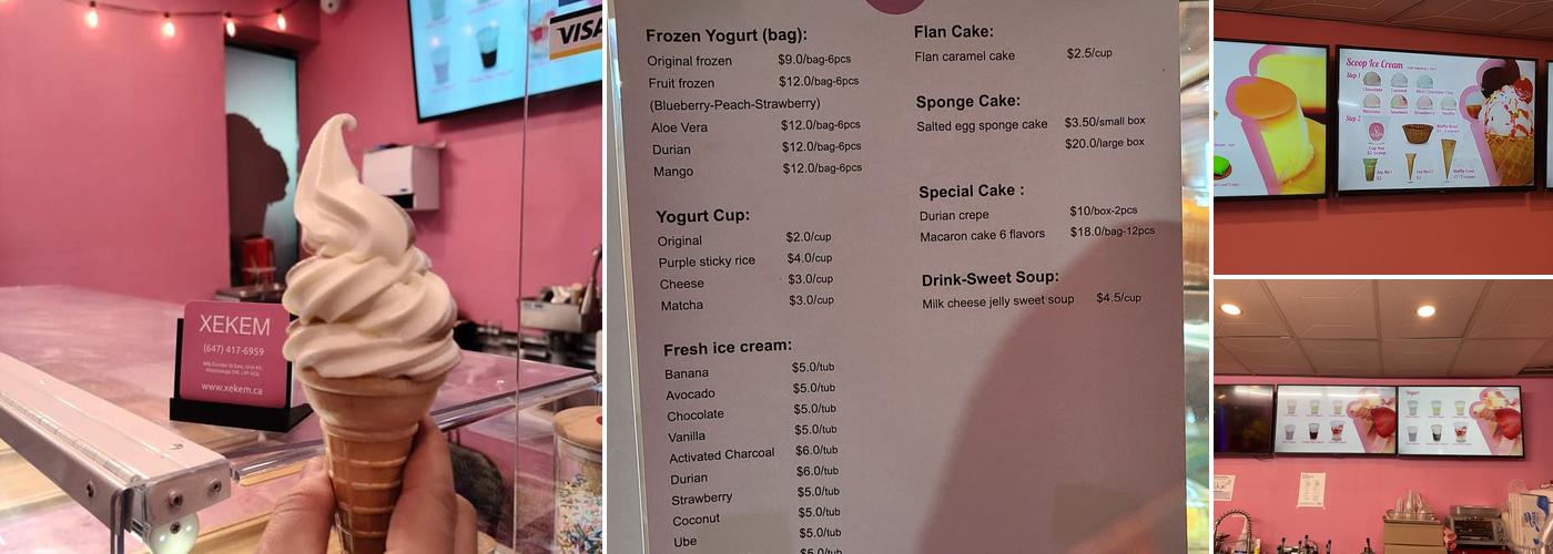 Xe Kem Ice Cream Shop Menu