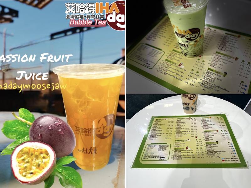 IHADAY BUBBLE TEA MOOSE JAW Menu
