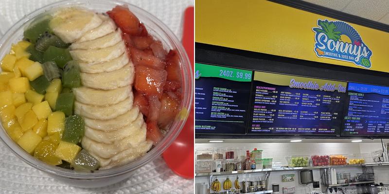 Sonny's Smoothies, Juices, & Bowls Menu