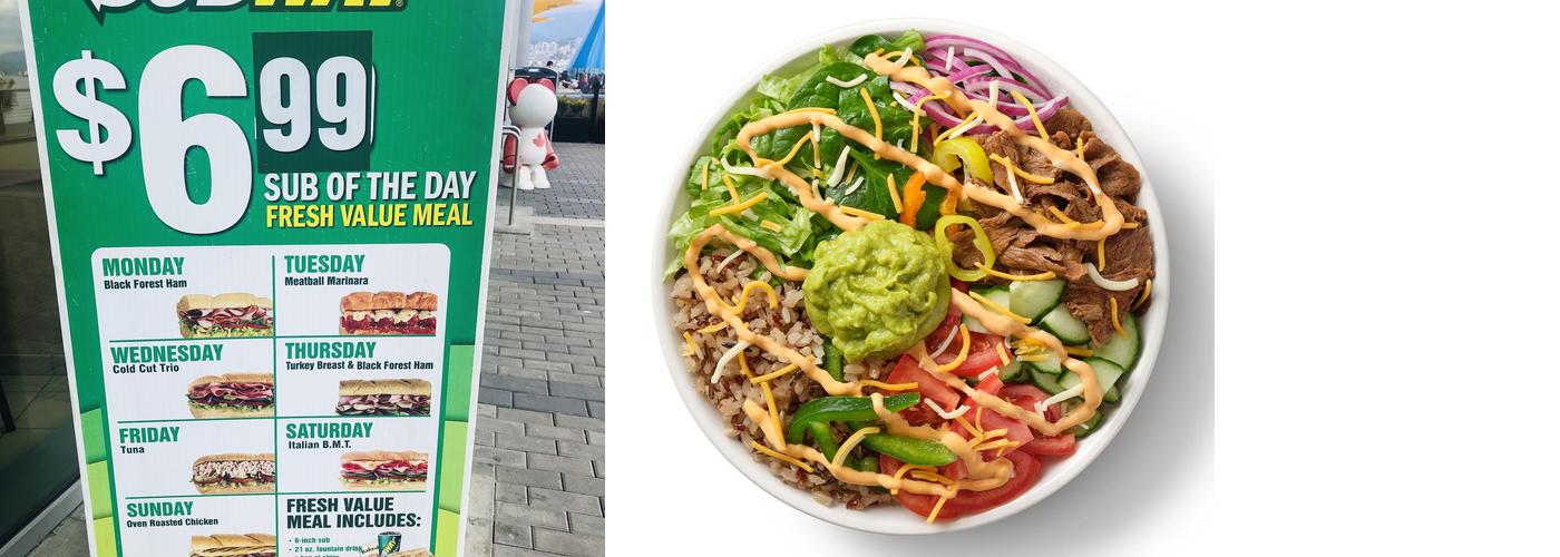 Subway Menu