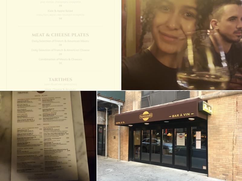 Vanguard Wine Bar (Midtown West) Menu