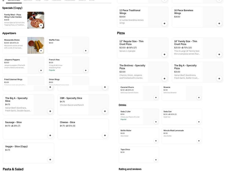 Quick Cafe & Market Menu