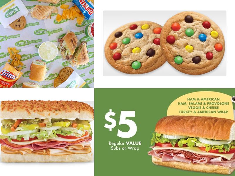 Blimpie Menu
