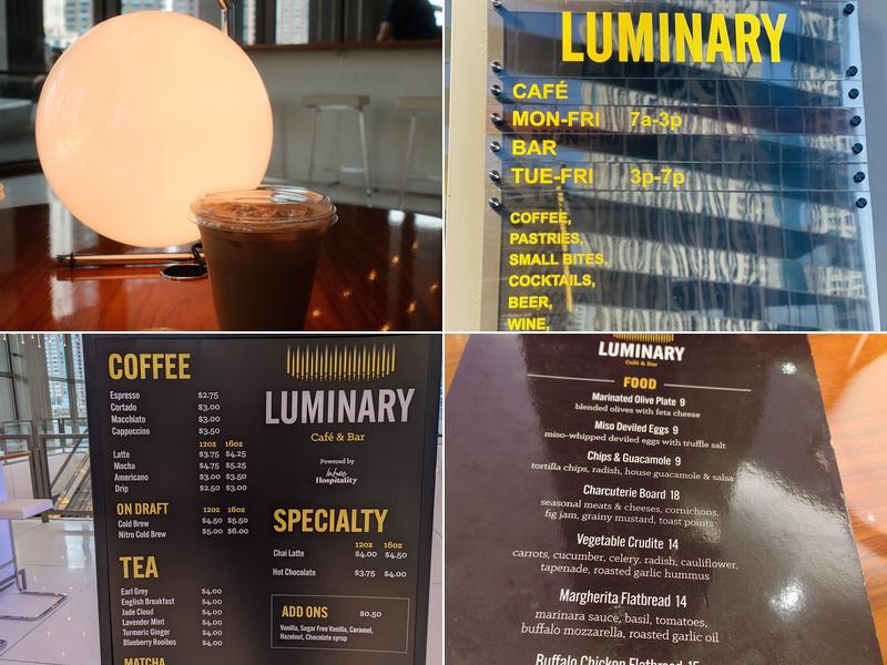 Luminary Cafe & Bar Menu