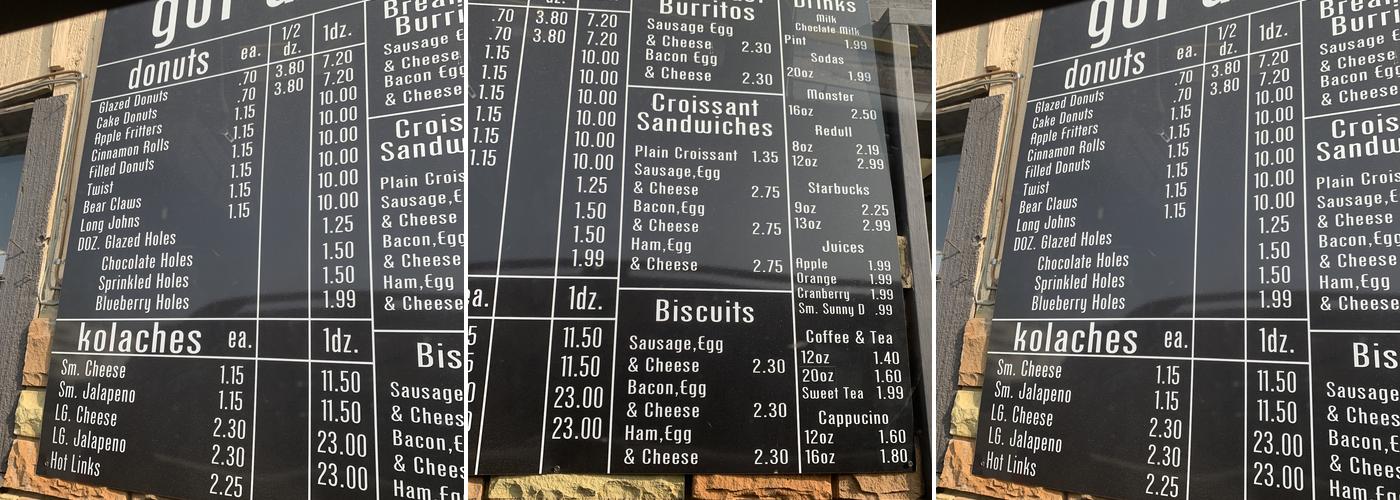 Got Donuts? Menu