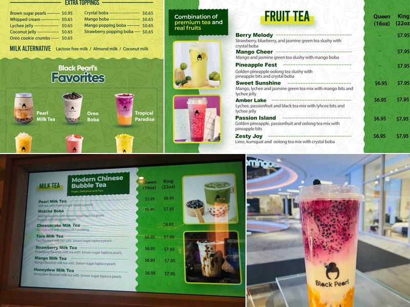 Black Pearl Bubble Tea (Sono) Menu
