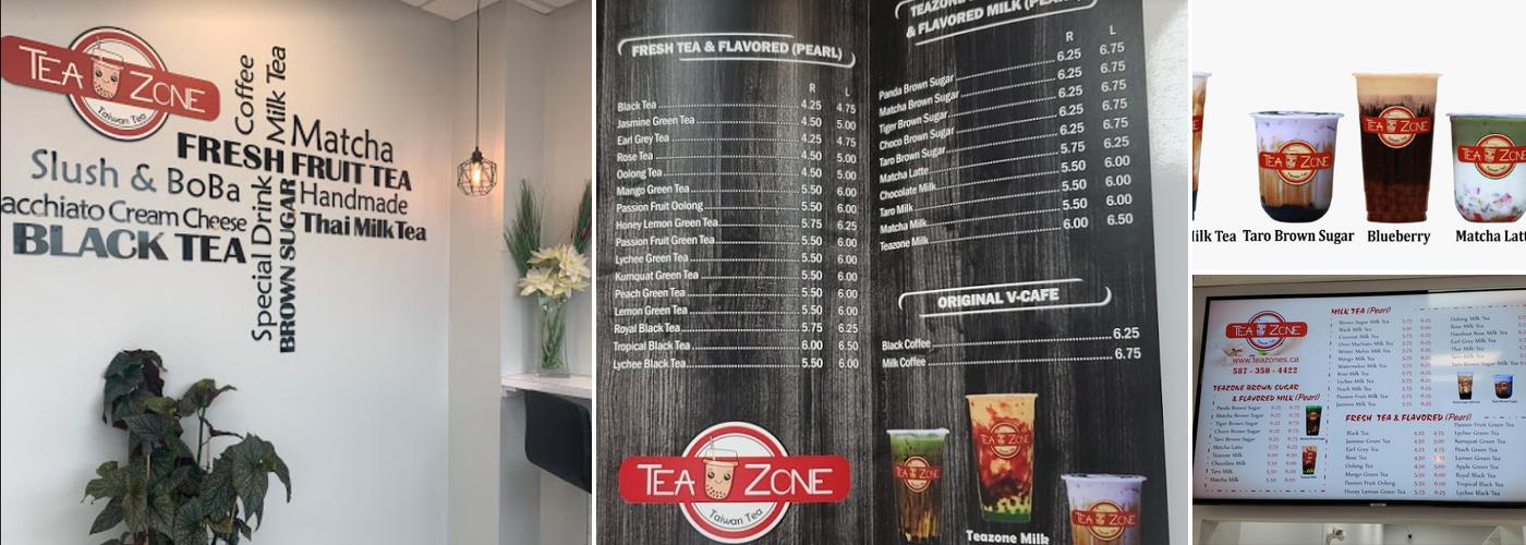 Tea Zone Menu