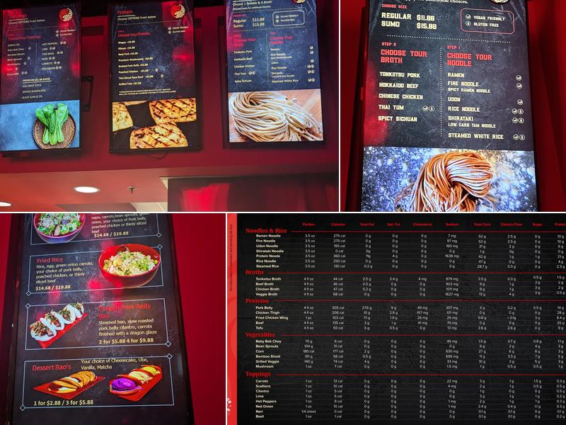 Dragon Tiger Noodle Co. Menu