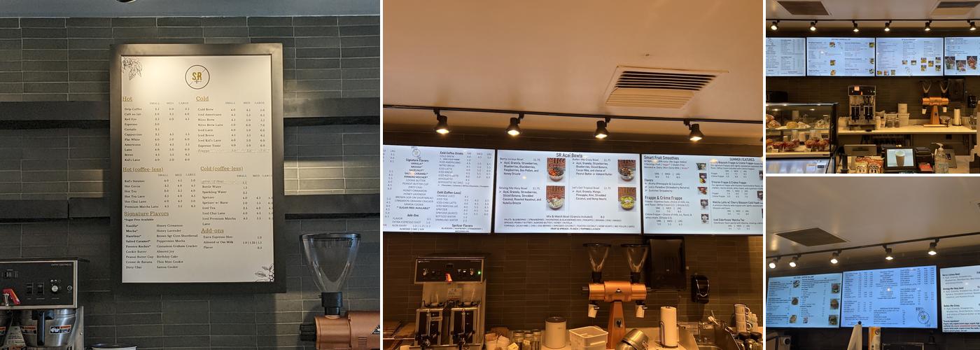 SR Coffee Co. Menu
