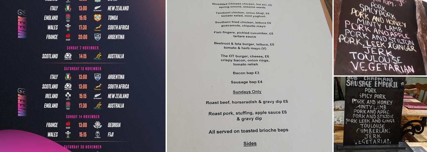 The Orange Tree Menu