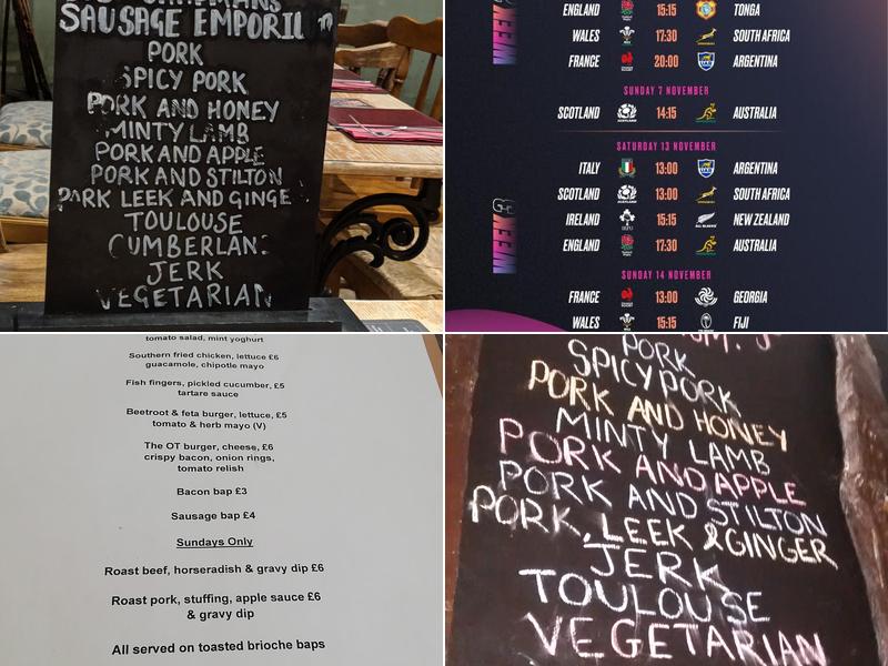 The Orange Tree Menu