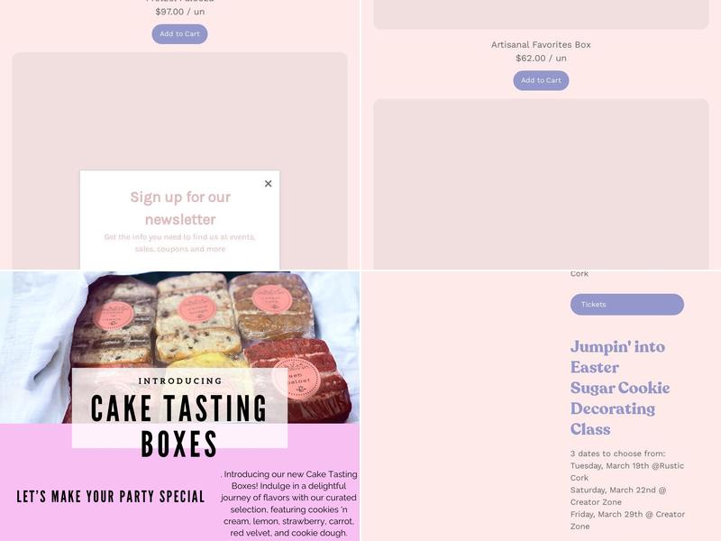 Patty Cakes Bakes Menu