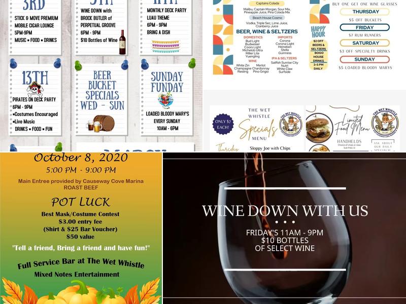 The Wet Whistle Menu