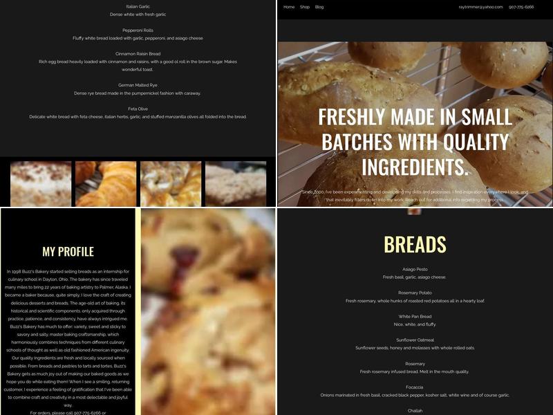 Buzz's Bakery Menu