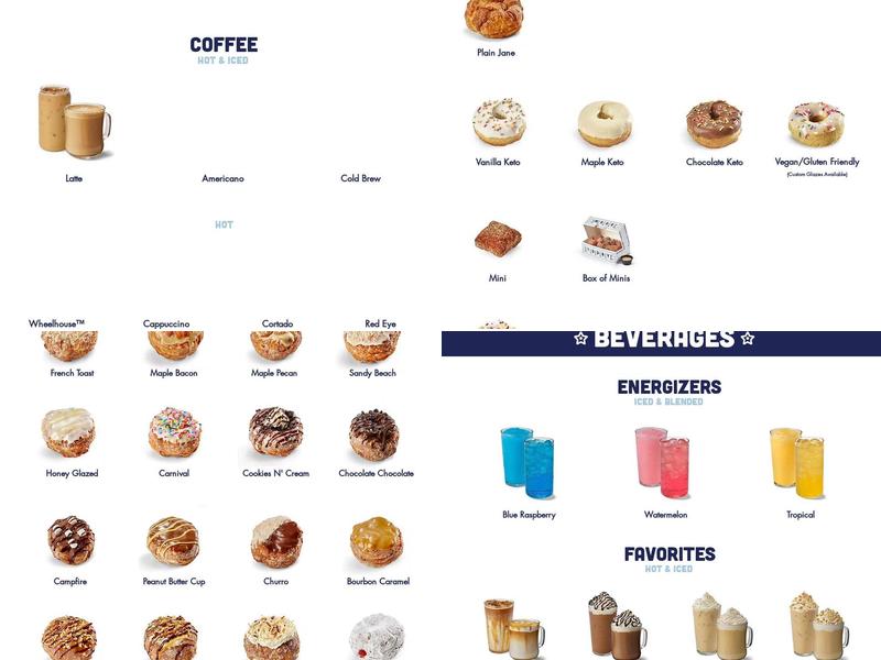 Parlor Doughnuts Menu