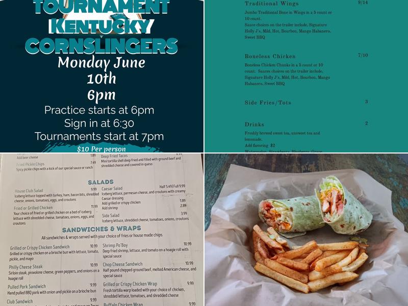 Holly J's Grill Menu