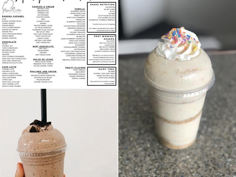 Byron Center Nutrition Menu