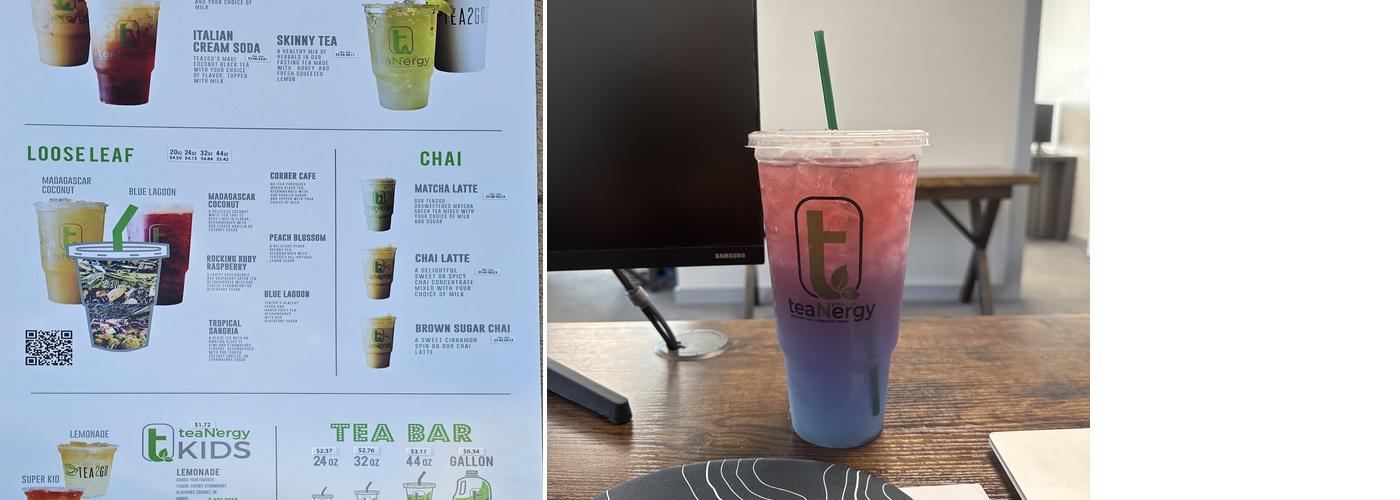 Tea2Go Seminole Menu